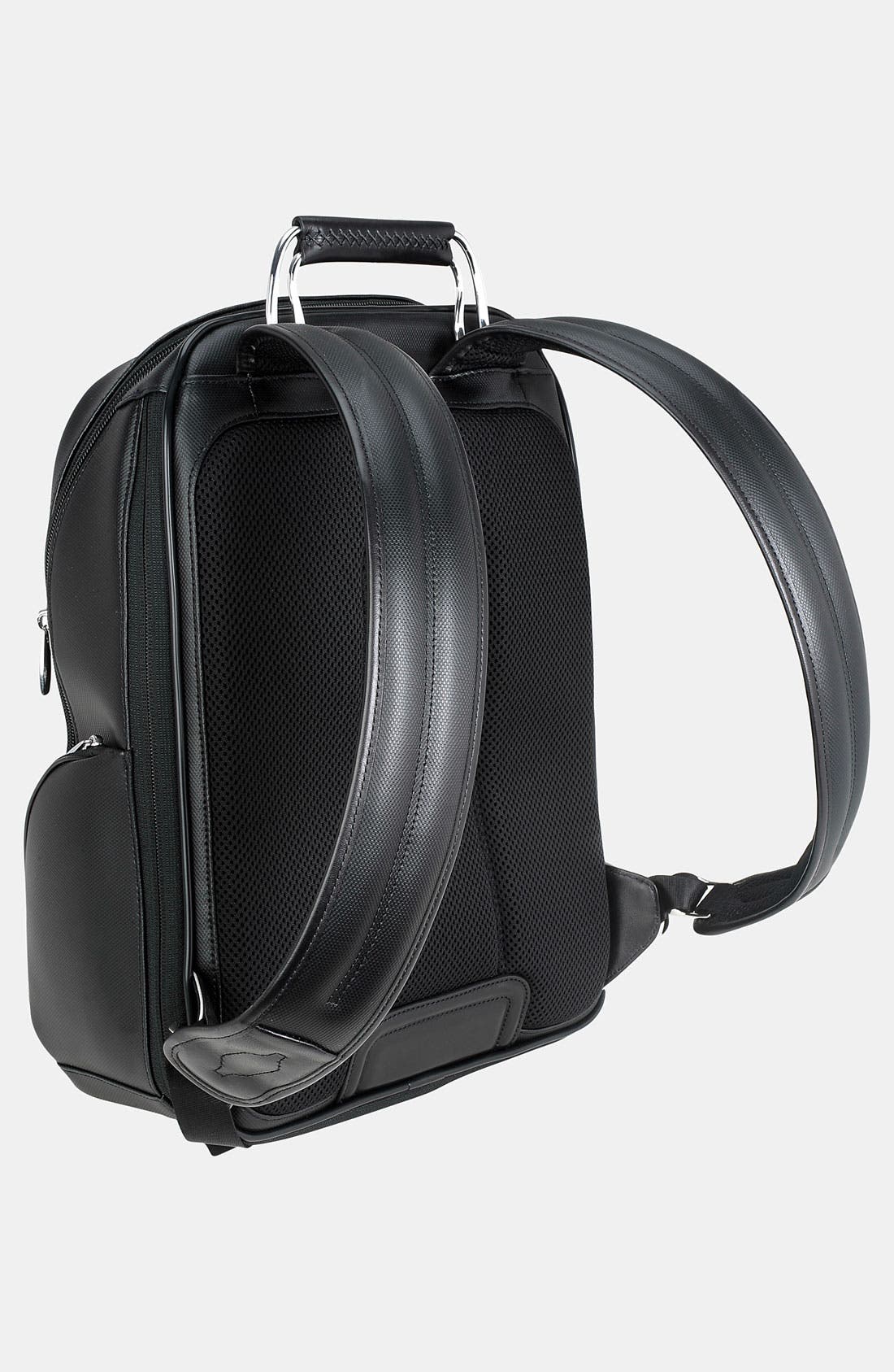 'Arrive - Kingsford' Leather Backpack, Alternate, color, BLACK
