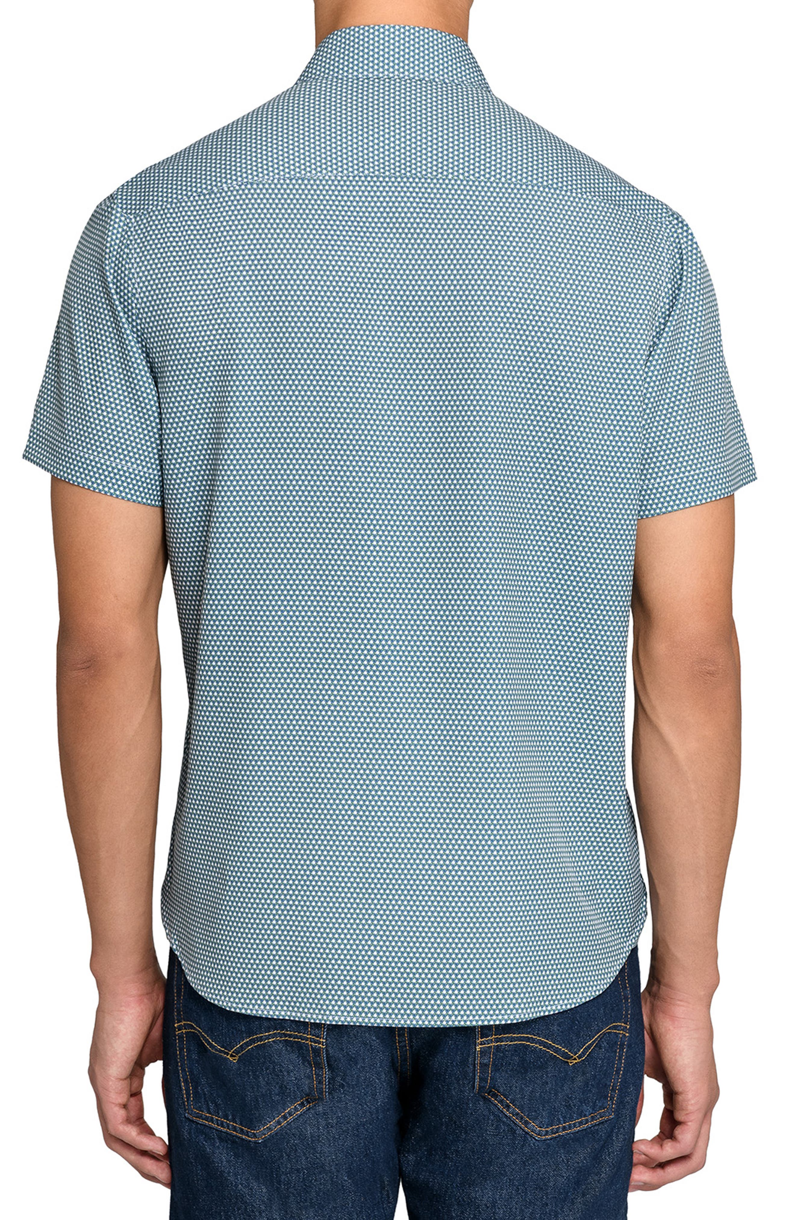 Hexagon Geo Woven Short Sleeve Basic - image 2