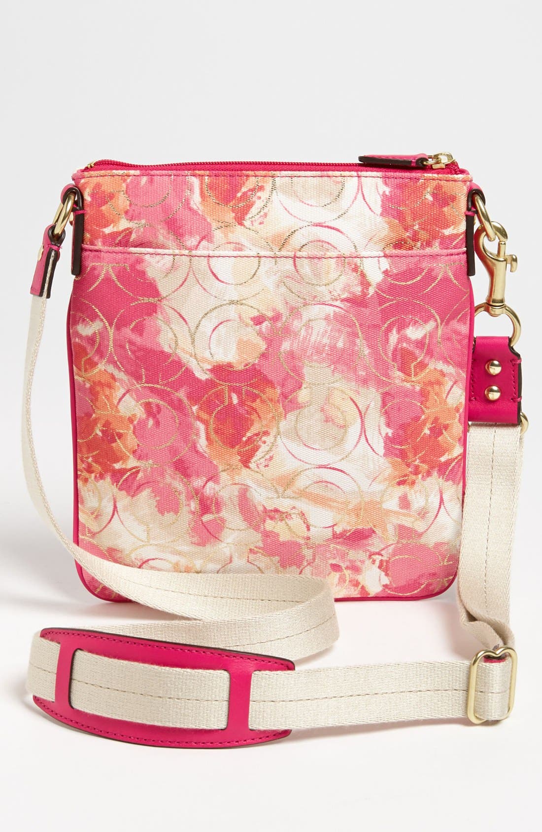 'Swingpack' Floral Print Crossbody Bag, Alternate, color, CORAL MULTI