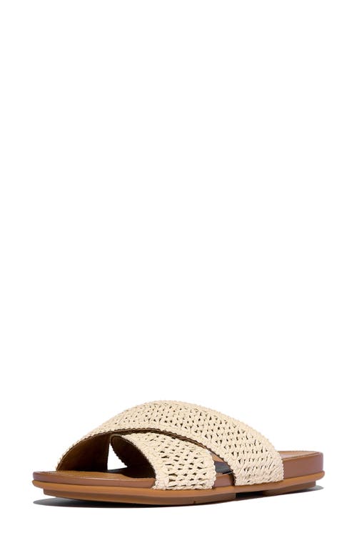 Fitflop Raffia Gracie Slides In Neutral