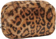 Apparis Noor Leopard Print Faux Fur Pouch