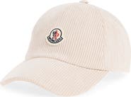 Moncler Logo Patch Corduroy Baseball Cap