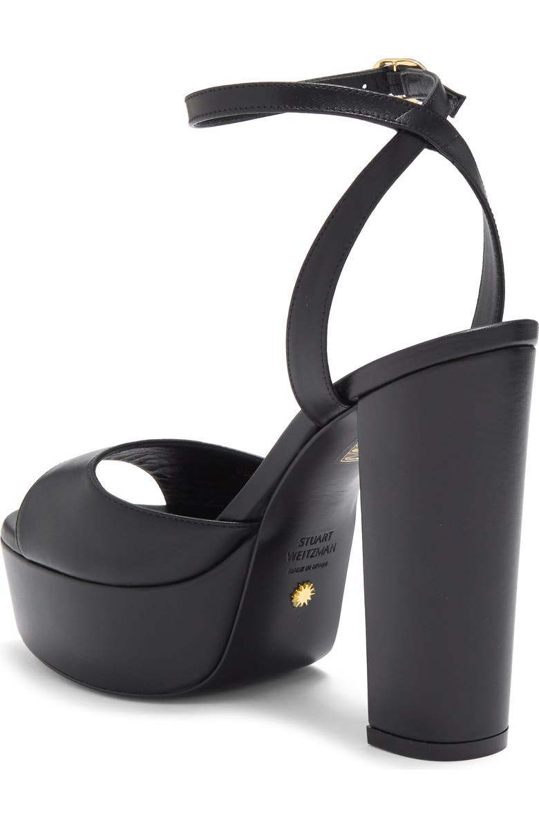 Stuart Weitzman Ryder II Platform Sandal, Alternate, color, Black