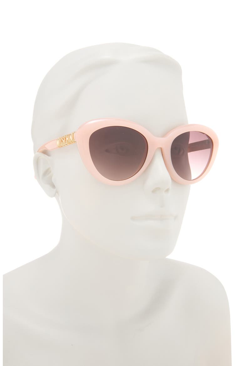 54mm Cat Eye Sunglasses, Alternate, color, PINK