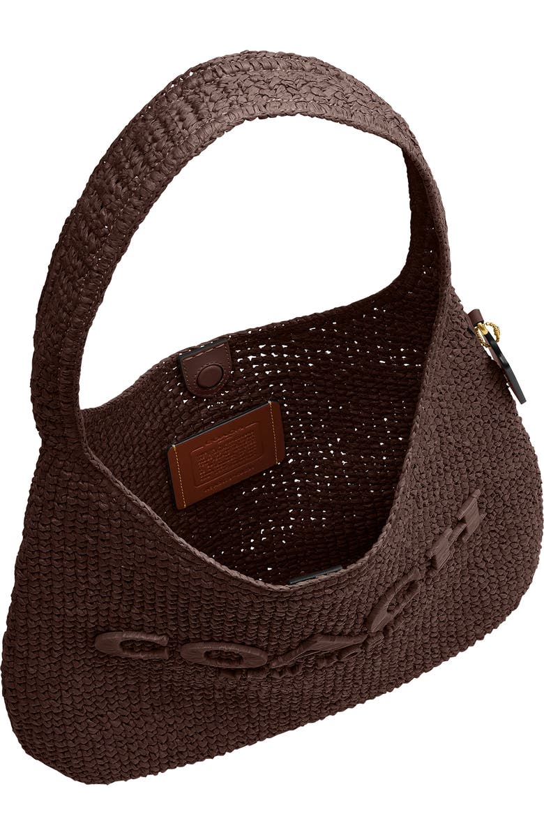 COACH Brooklyn 34 Refined Weave Shoulder Bag, Alternate, color, Maple