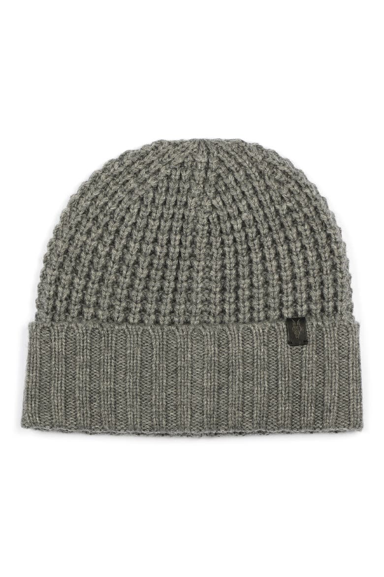 Thermal Knit Beanie, Main, color, GREY MARL