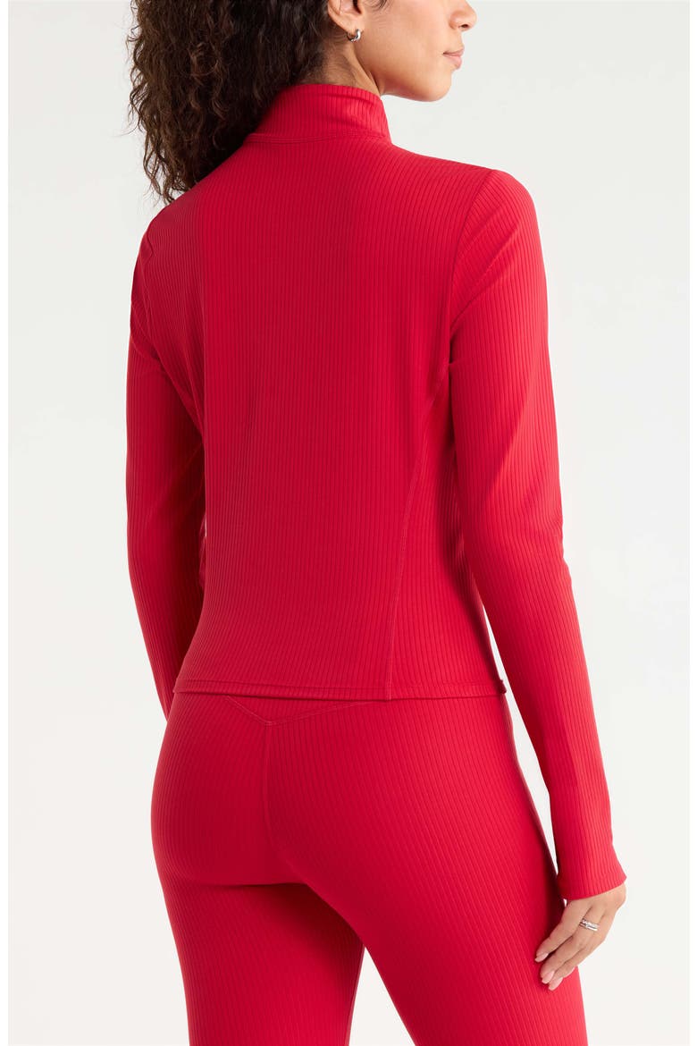 Thrive Rib Full Zip Jacket, Alternate, color, RED JESTER