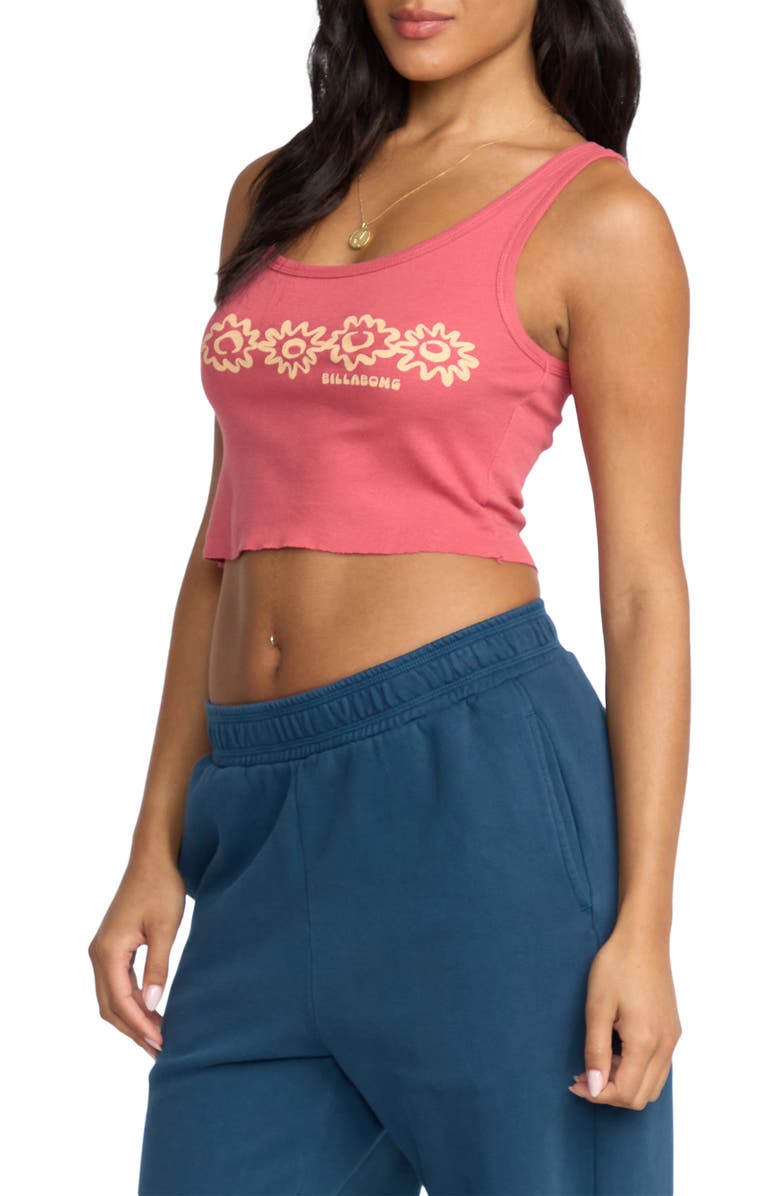 Billabong Dreams in Waves Cotton Graphic Tank, Alternate, color, Mauve Rose