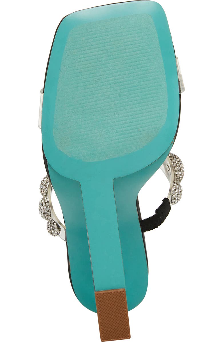 Betsey Johnson Troy Crystal Wedge Sandal, Alternate, color,