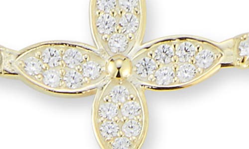Sphera Milano Flower Station Cz Tennis Bracelet In Gold