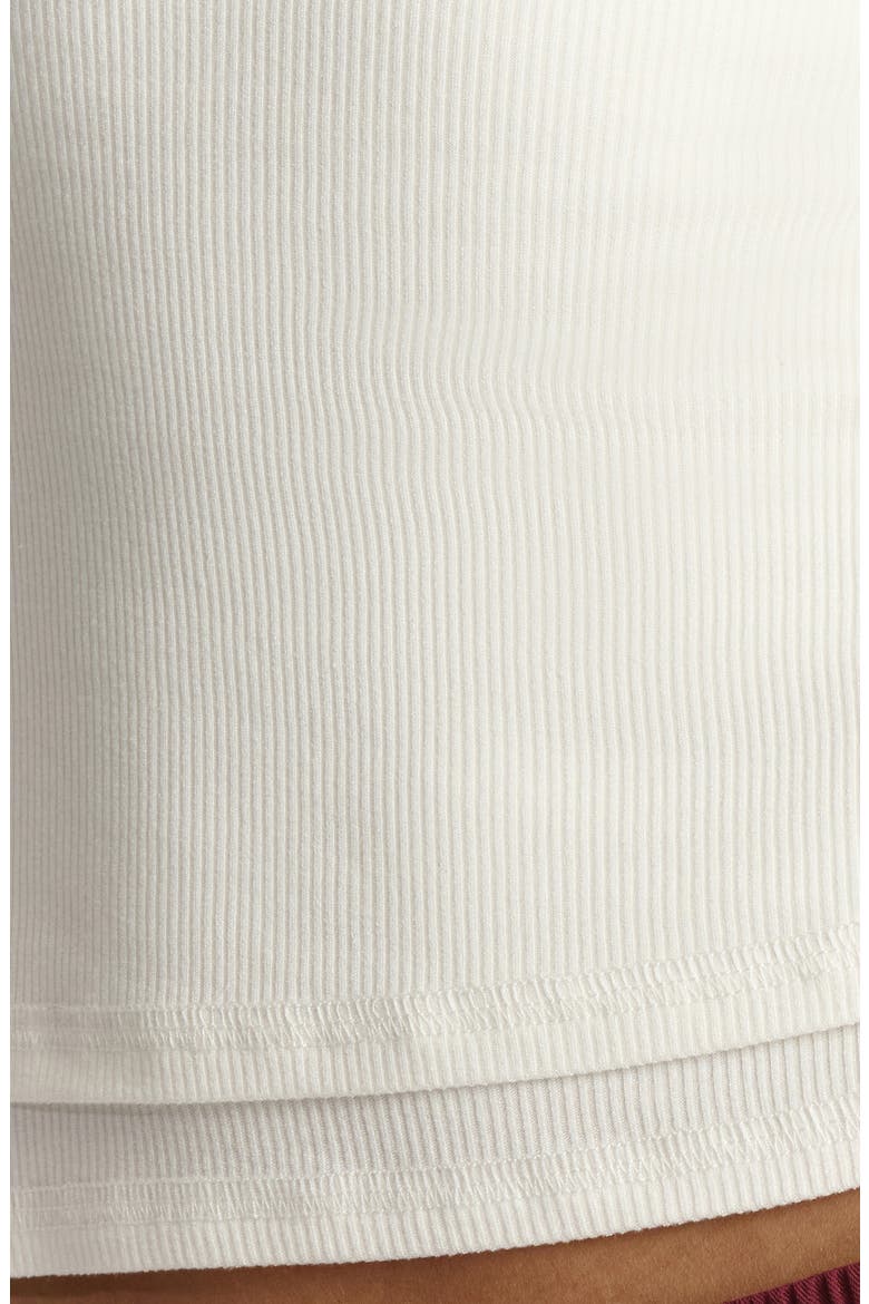 Micro Rib Top, Alternate, color, WHITE