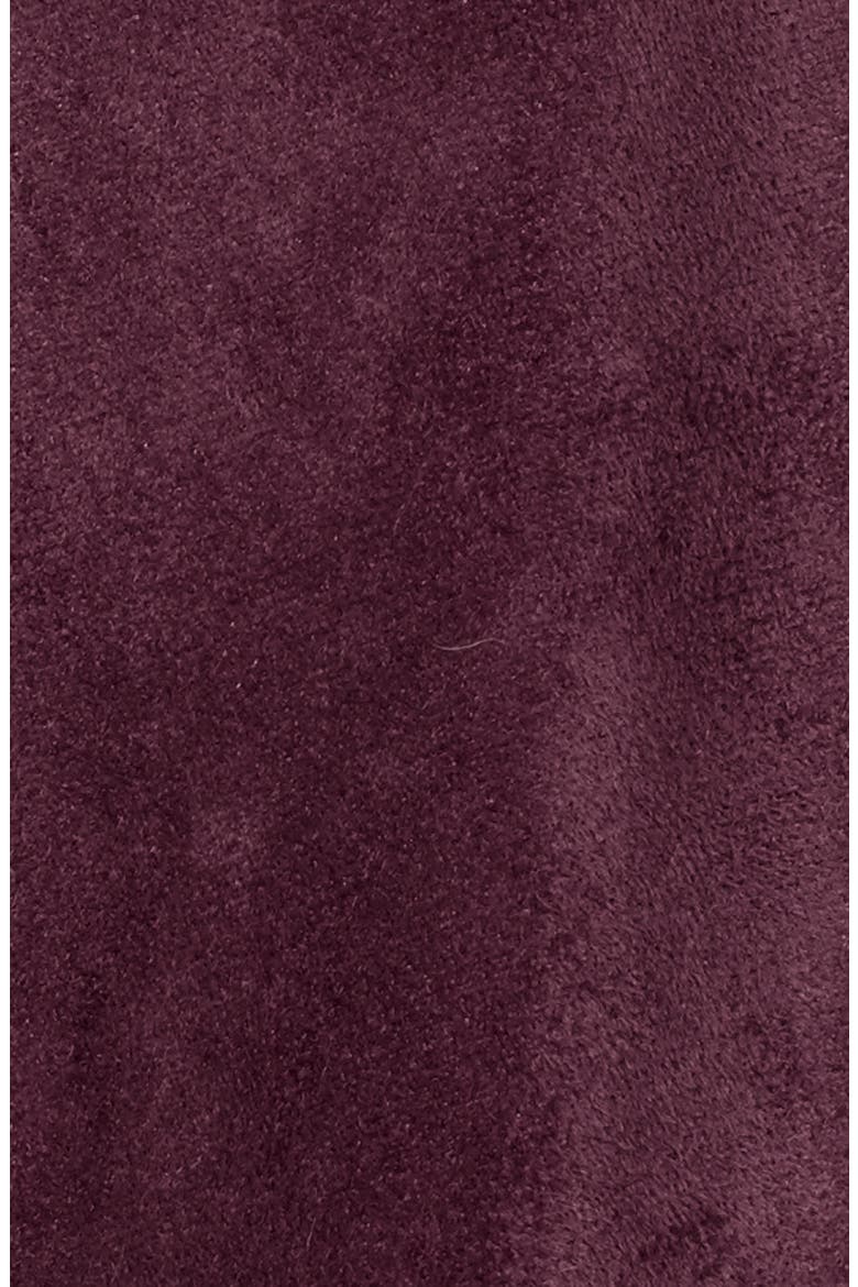 'Ana' Faux Leather Drape Front Jacket, Alternate, color, BERRY