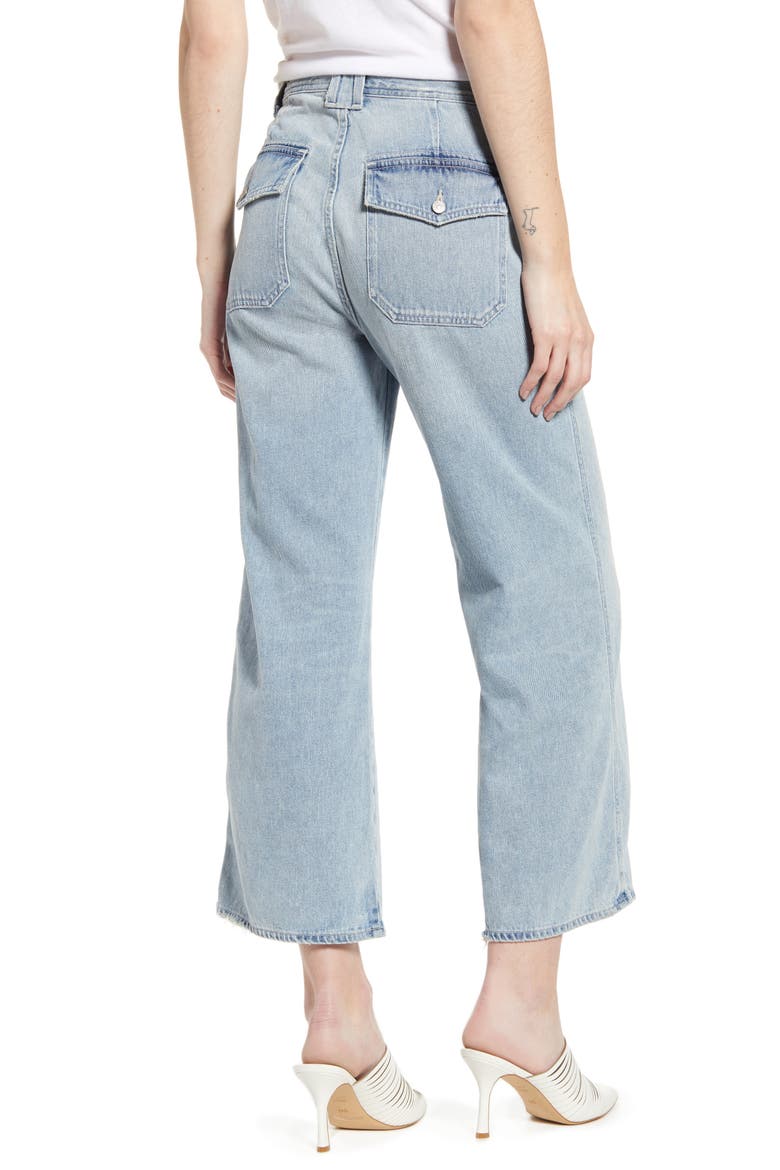 Eva Utility Crop Wide Leg Jeans, Alternate, color, ROVE