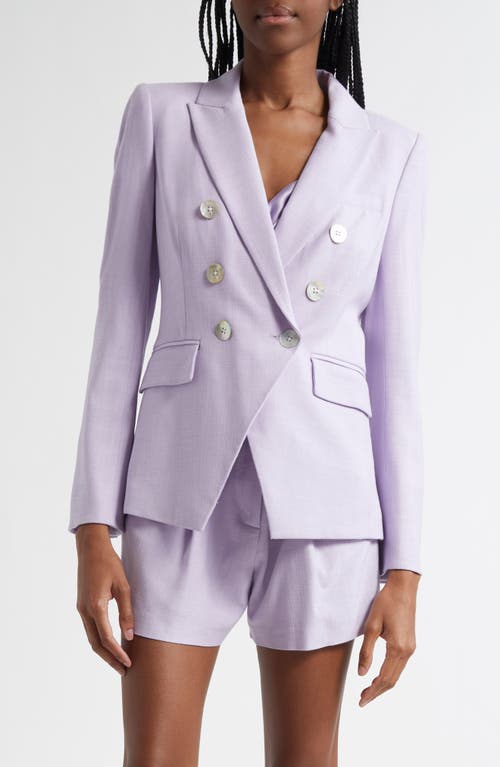 Veronica Beard Double-breasted Miller Dickey Blazer In Soft Lilac