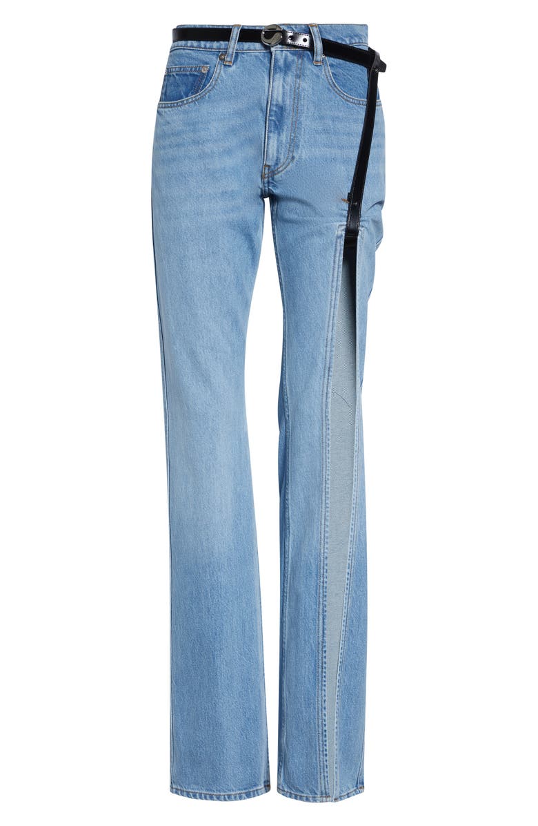Coperni Denim Suspended Pants, Main, color, Blue Light