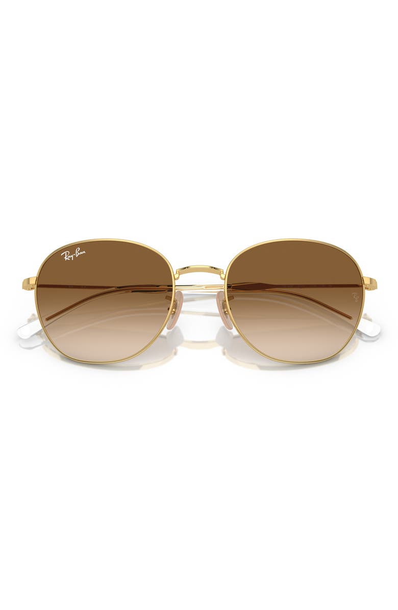 Ray-Ban 55mm Gradient Phantos Sunglasses, Alternate, color, Gold Flash