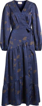 CIEBON Lilian Long Sleeve Wrap Dress