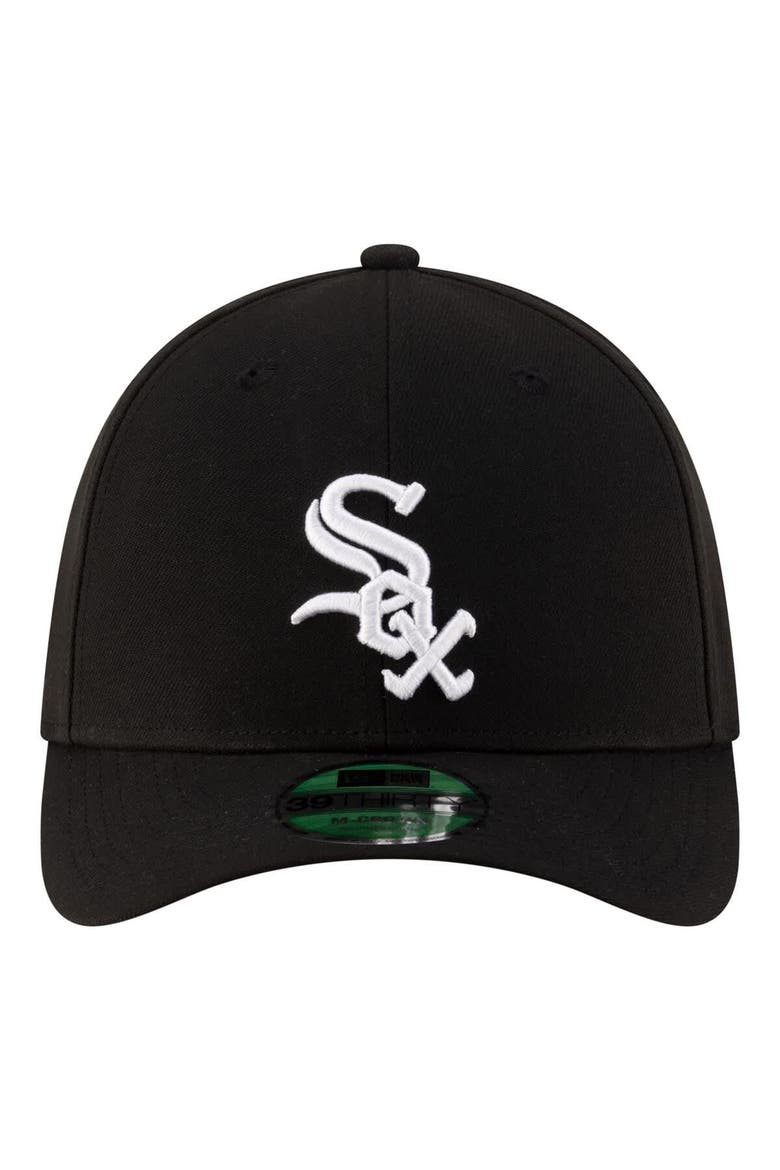Men's New Era  Black Chicago White Sox Player Replica 39THIRTY M-Crown Flex Hat, Alternate, color, Black