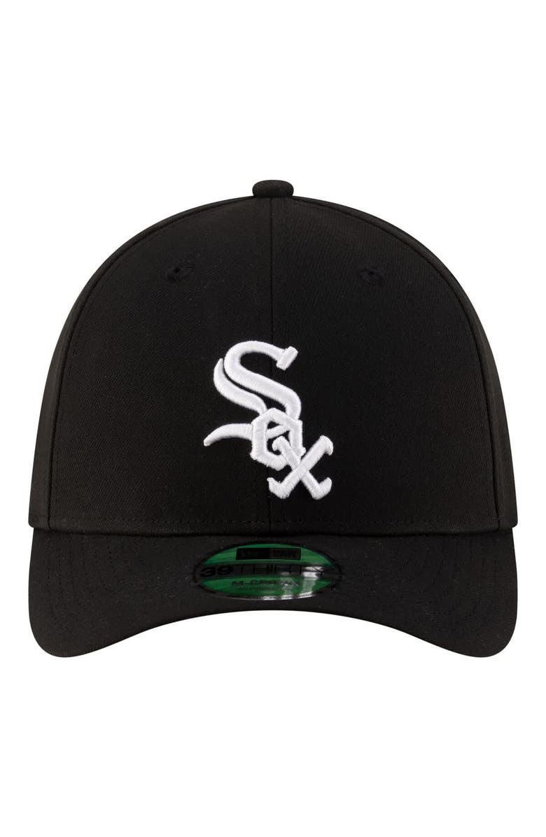 New Era Men's New Era  Black Chicago White Sox Player Replica 39THIRTY M-Crown Flex Hat, Alternate, color, Black