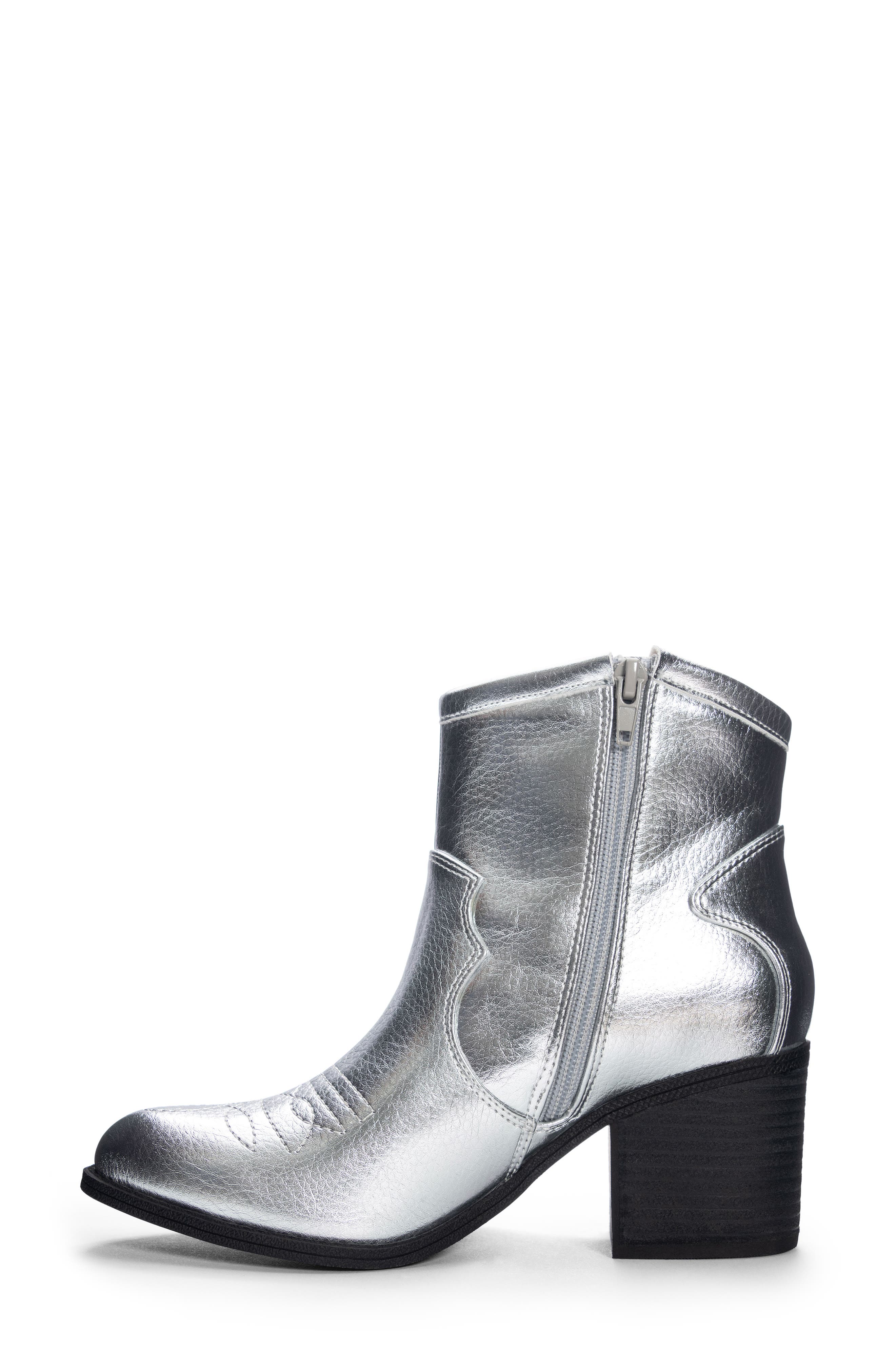 Unite Western Bootie, Alternate, color, SILVER