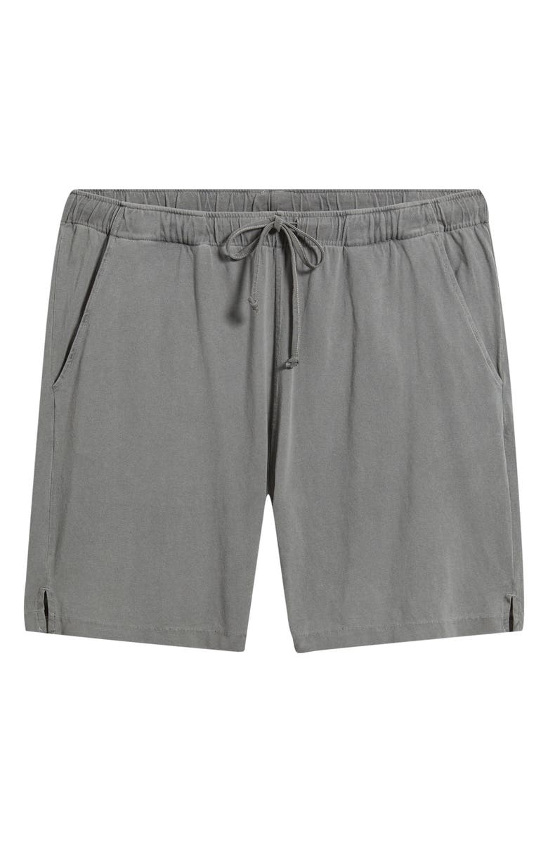 ALEX CRANE Caza Featherweight Knit Organic Cotton Drawstring Shorts, Main, color, Slate