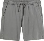 ALEX CRANE Caza Featherweight Knit Organic Cotton Drawstring Shorts