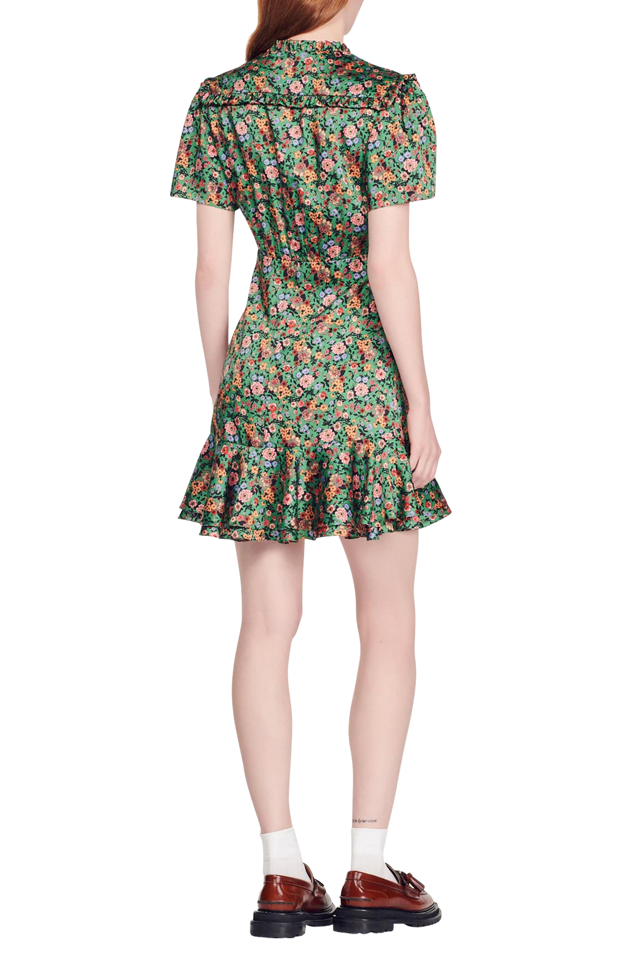 Marta Floral Print Ruffle Minidress - image 2