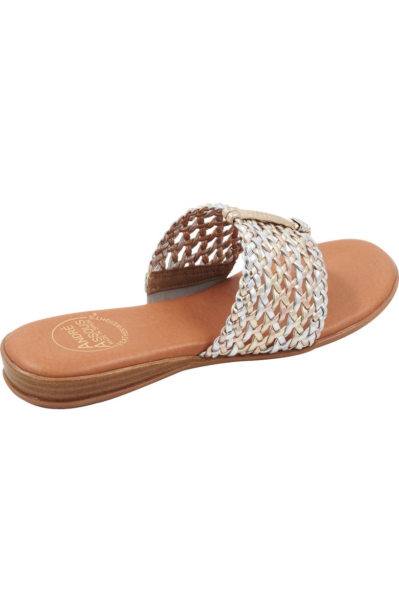 André Assous Nice Woven Sandal, Alternate, color, Metallic Multi