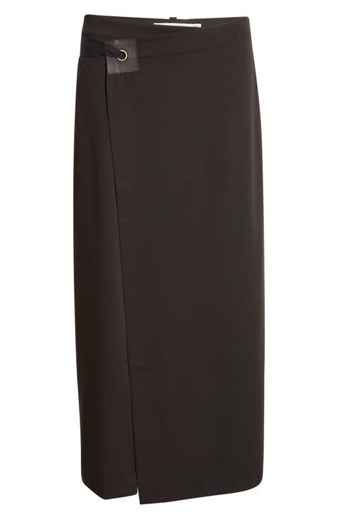 Blont Cool Suiting Wrap Skirt