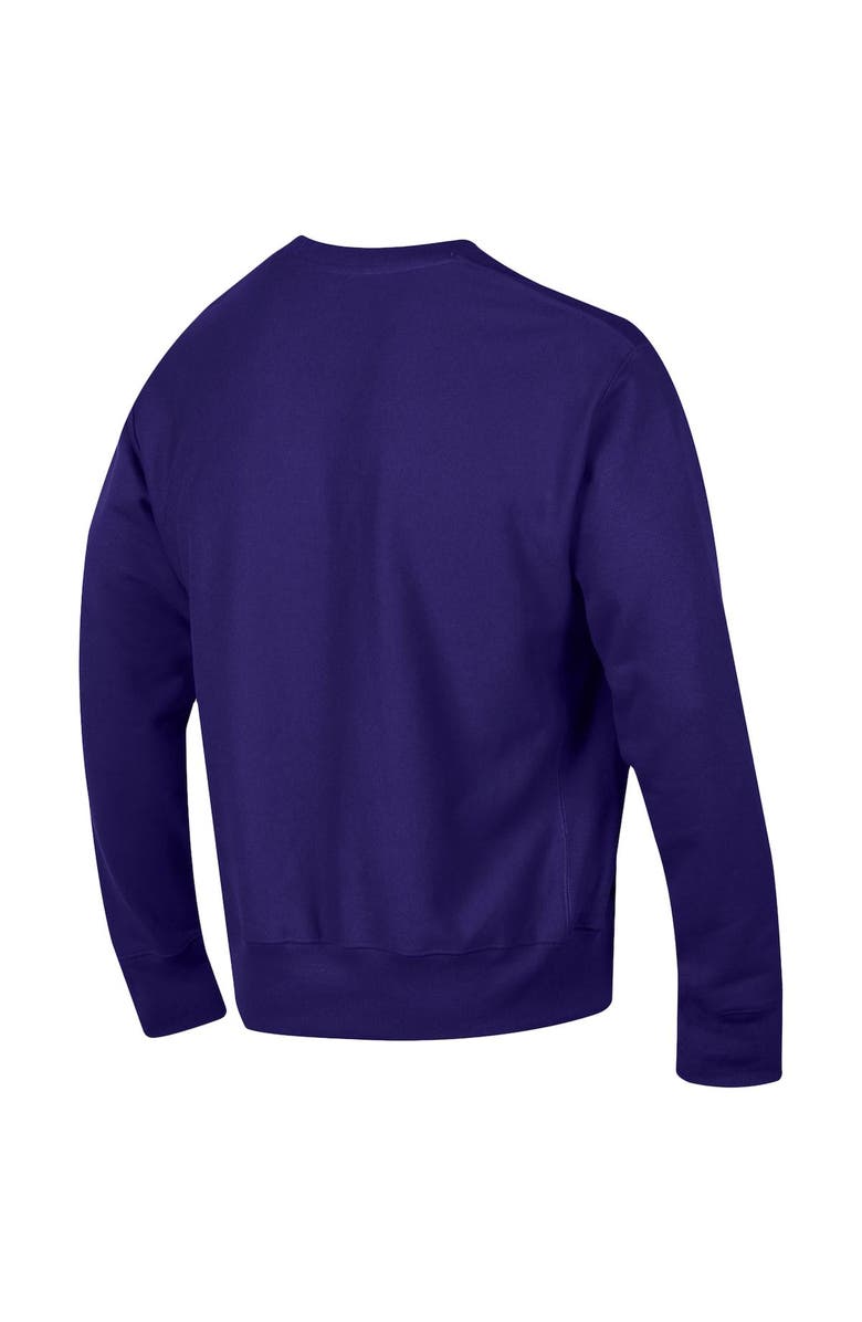 Champion Men's Champion Purple LSU Tigers Vault Logo Reverse Weave Pullover Sweatshirt, Alternate, color,