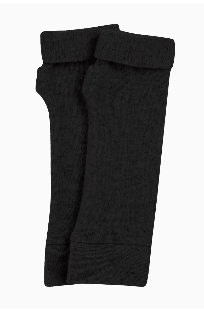 Celtic & Co. Cashmere Fingerless Gloves, Alternate, color, Black