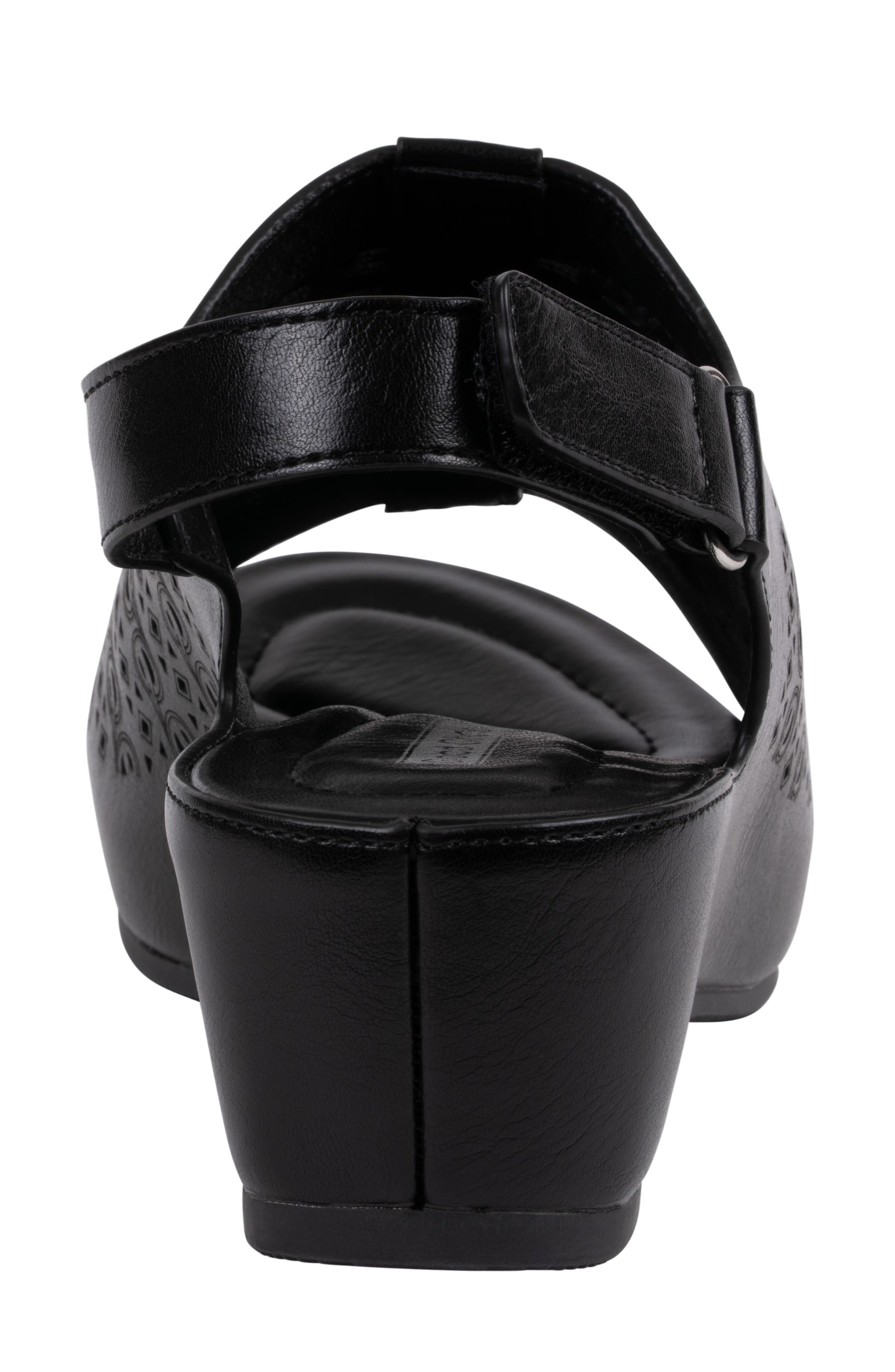 GOOD CHOICE NEW YORK Mahina Wedge Sandal, Alternate, color, Black