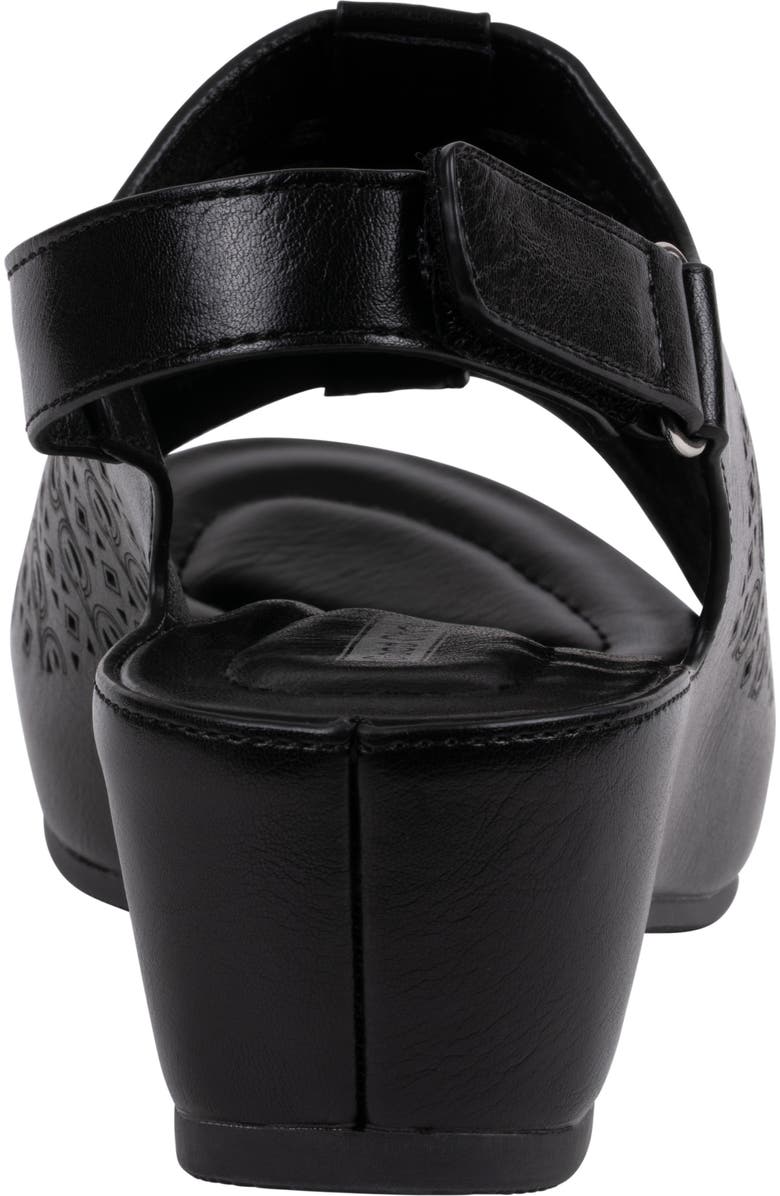 GOOD CHOICE NEW YORK Mahina Wedge Sandal, Alternate, color, Black