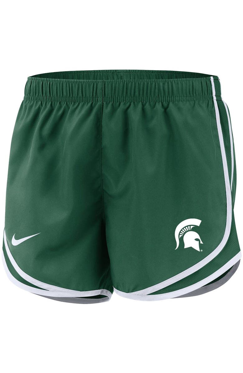 Nike Women's Nike Green Michigan State Spartans Team Tempo Performance Shorts, Alternate, color, 