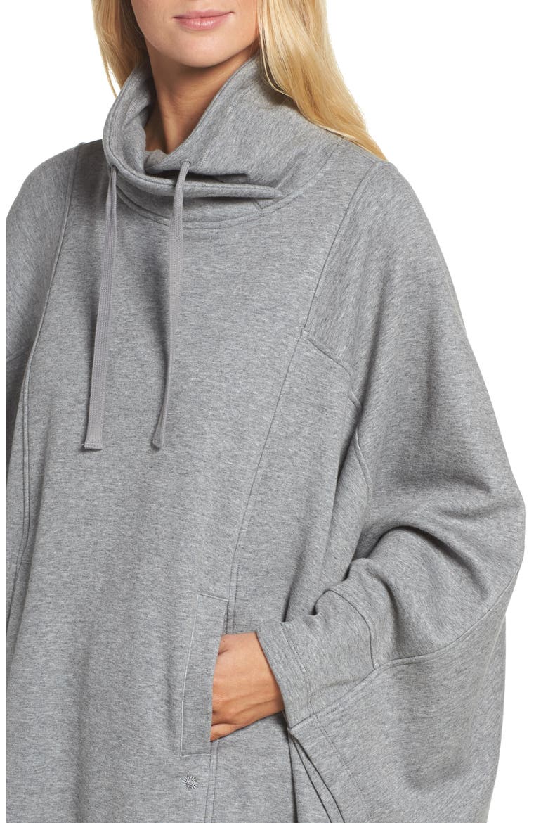 Cozy Lounge Poncho, Alternate, color, CHARCOAL HEATHER