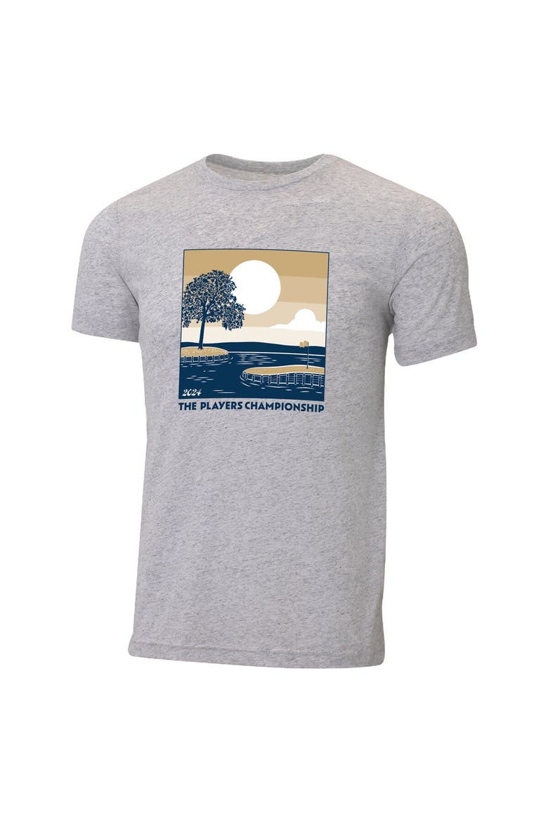 Men's Ahead  Oatmeal THE PLAYERS 2024 Island Green Instant Classic Tri-Blend T-Shirt, Alternate, color, Oatmeal