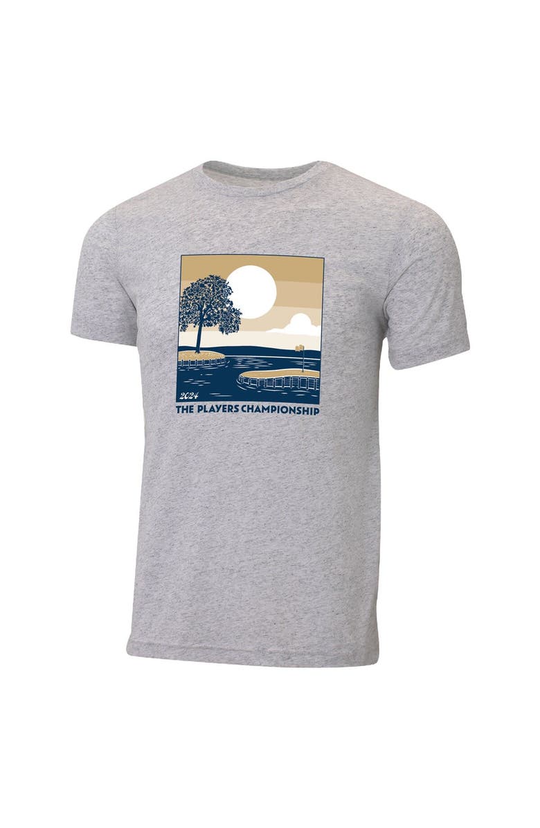 AHEAD Men's Ahead  Oatmeal THE PLAYERS 2024 Island Green Instant Classic Tri-Blend T-Shirt, Alternate, color, Oatmeal