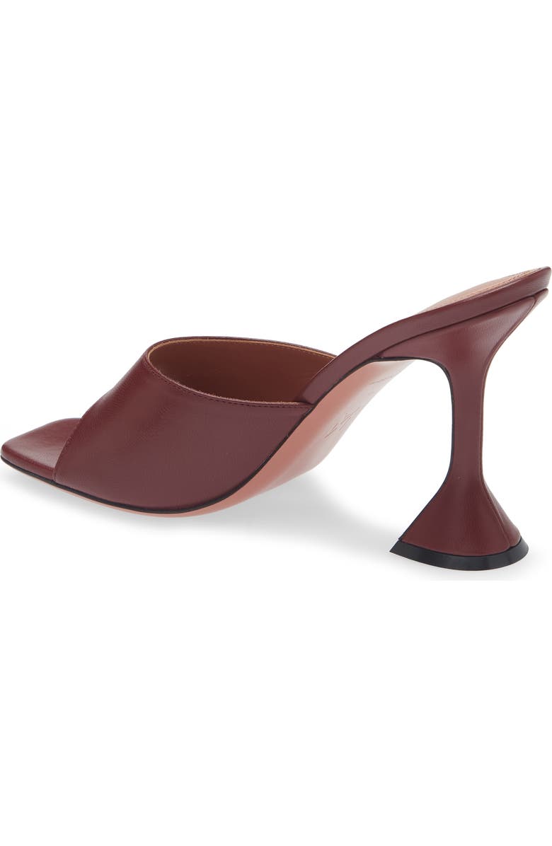 Amina Muaddi Lupita Slide Sandal, Alternate, color, Wine Nappa