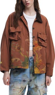 Desigual x Collina Strada Floral Print Trucker Jacket