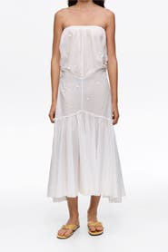 Bimba y Lola Ruched Strapless Dress