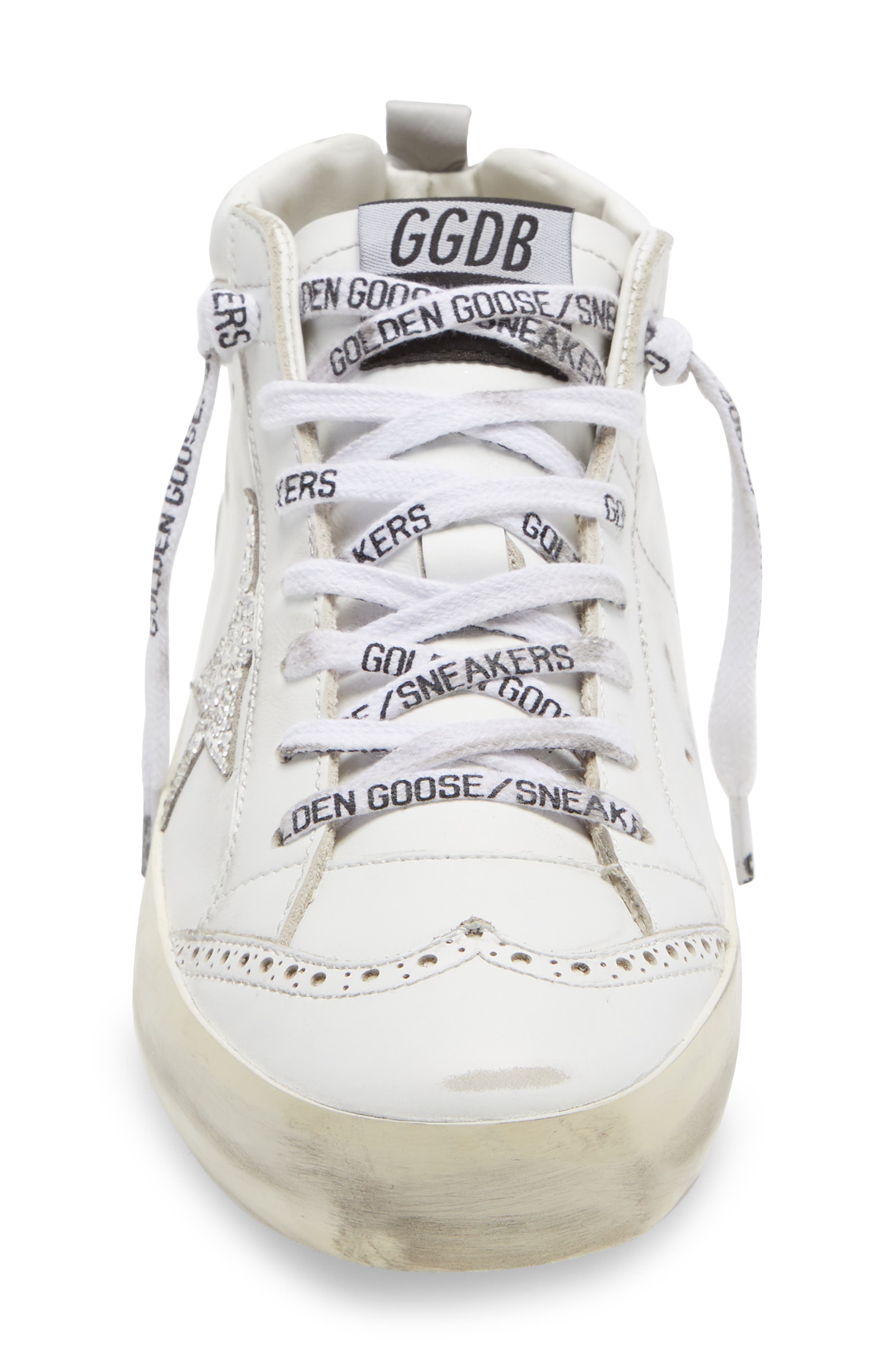 Golden Goose Mid Star Crystal Embellished Sneaker, Alternate, color, 