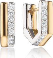 Monica Rich Kosann Two-Tone Infinity Huggie Earrings