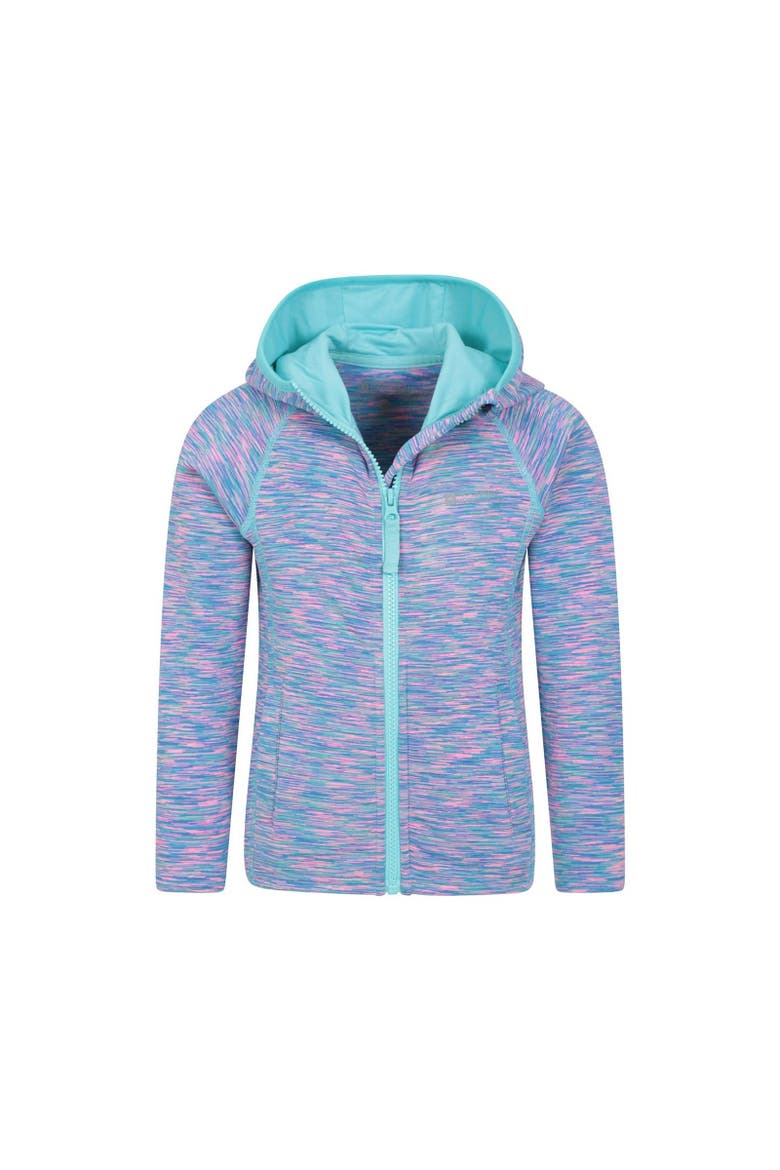Childrens/Kids Kayleigh II Stripe Full Zip Hoodie, Alternate, color, Blue