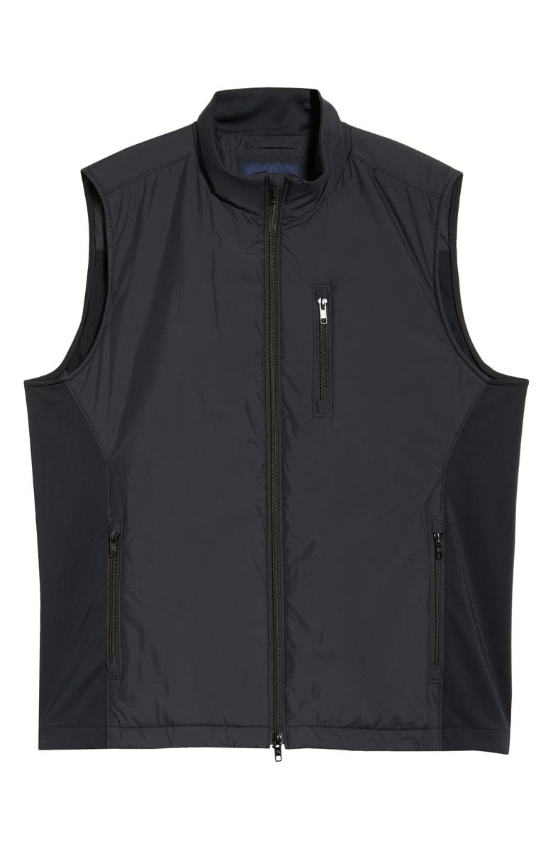 Mizzen+Main Northwood Mixed Media Vest, Alternate, color, Black