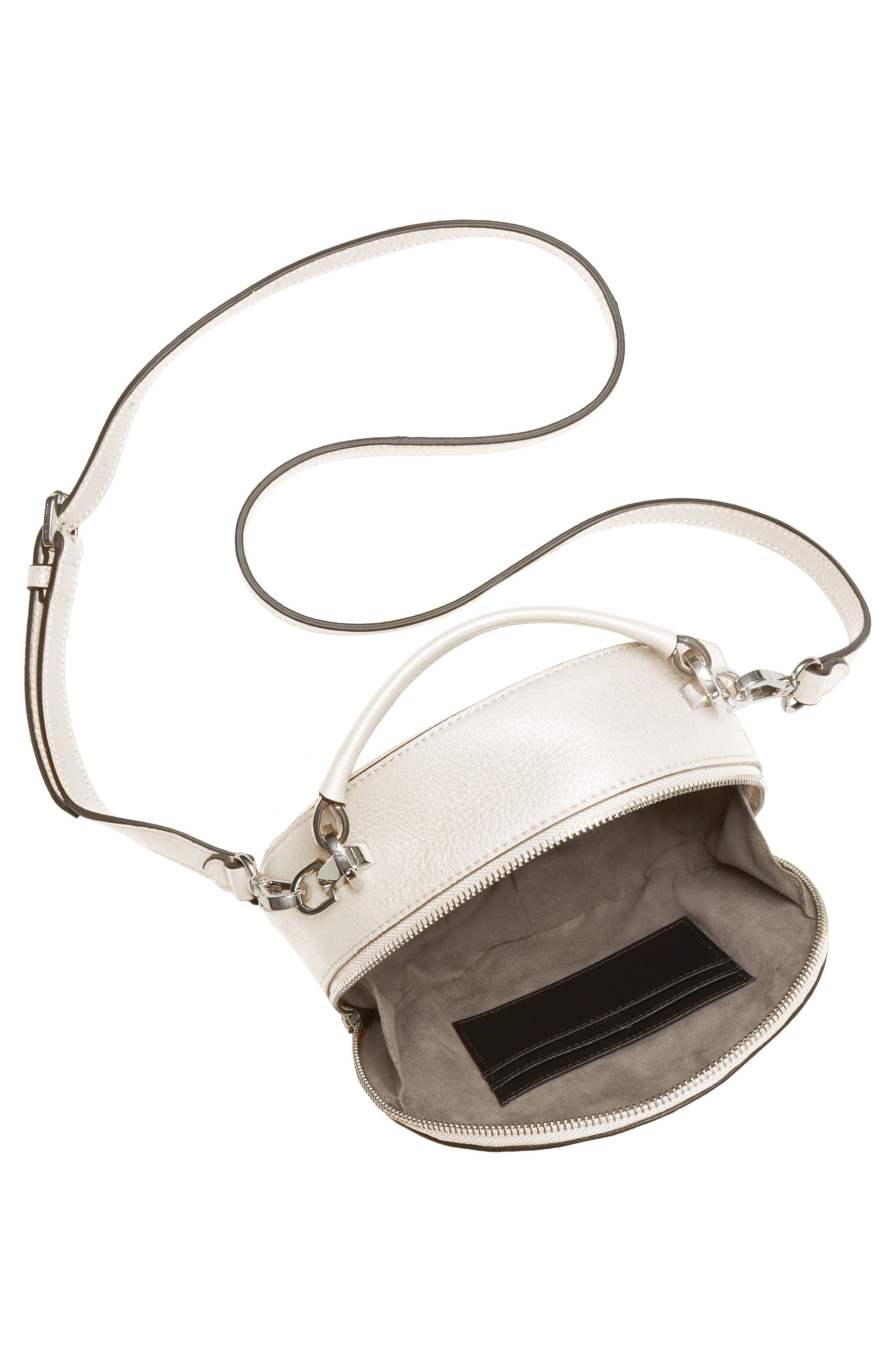 Bray Leather Crossbody Bag, Alternate, color, SNOW WHITE