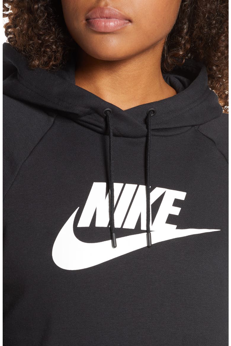 Sportswear Essential Pullover Hoodie, Alternate, color, BLACK/ WHITE