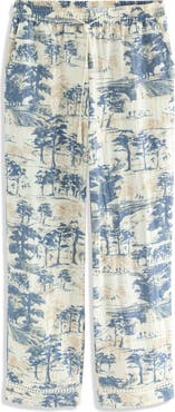 NEXT Tree Print Wide Leg Drawstring Pants