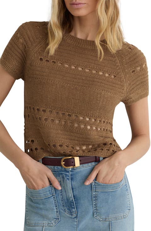Chloe Linen Openwork Sweater