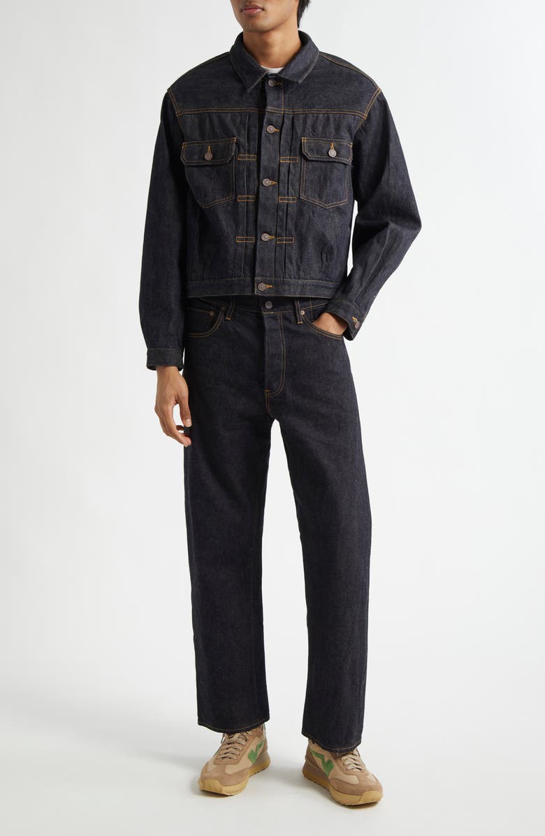 VISVIM 101X Oversize Overdyed Denim Jacket, Alternate, color, Raw Mud Od