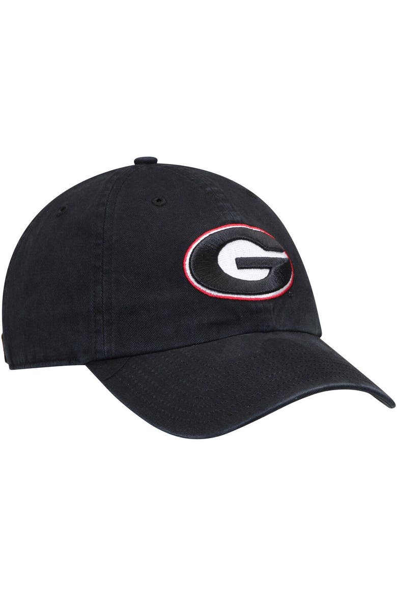 Men's '47 Black Georgia Bulldogs Vintage Clean Up Adjustable Hat, Alternate, color, Black